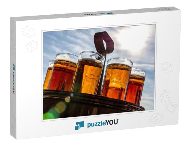 Koelsch - a Specialty Beer from Cologne in a Typical Tray... Jigsaw Puzzle