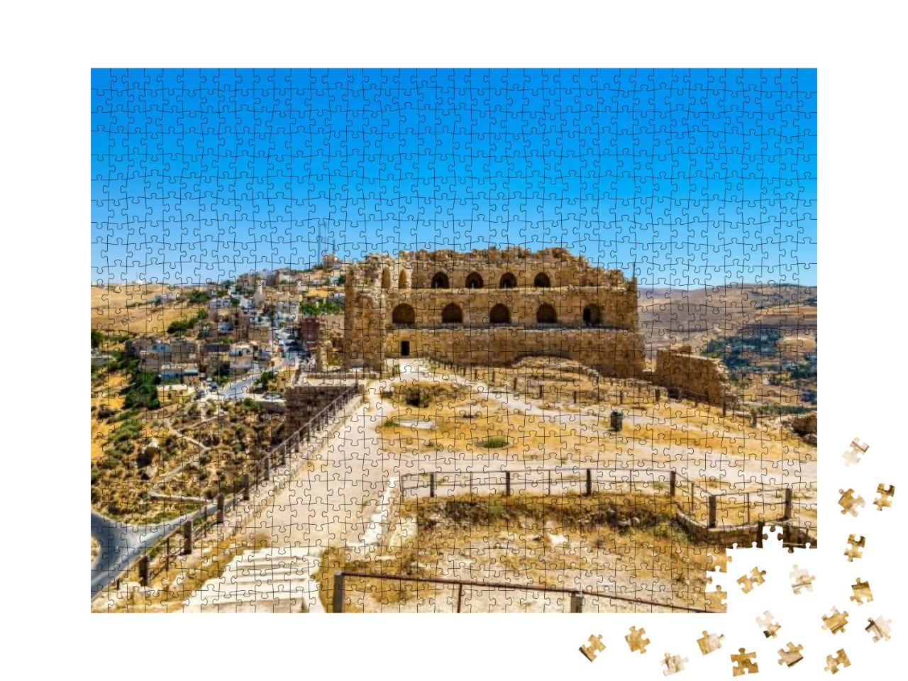 Medieval Crusaders Castle in Al Karak - Jordan... Jigsaw Puzzle with 1000 pieces