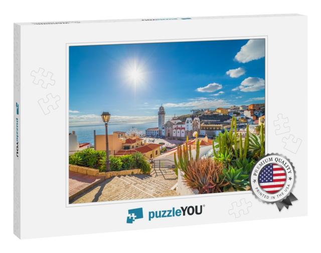 Landscape with Candelaria Town on Tenerife, Canary Island... Jigsaw Puzzle