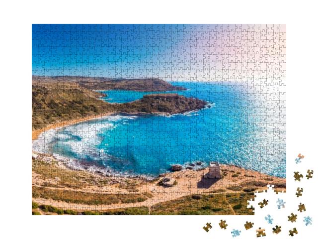 Golden Bay Summer Tourist Resort Beach Azure Water Sea, M... Jigsaw Puzzle with 1000 pieces