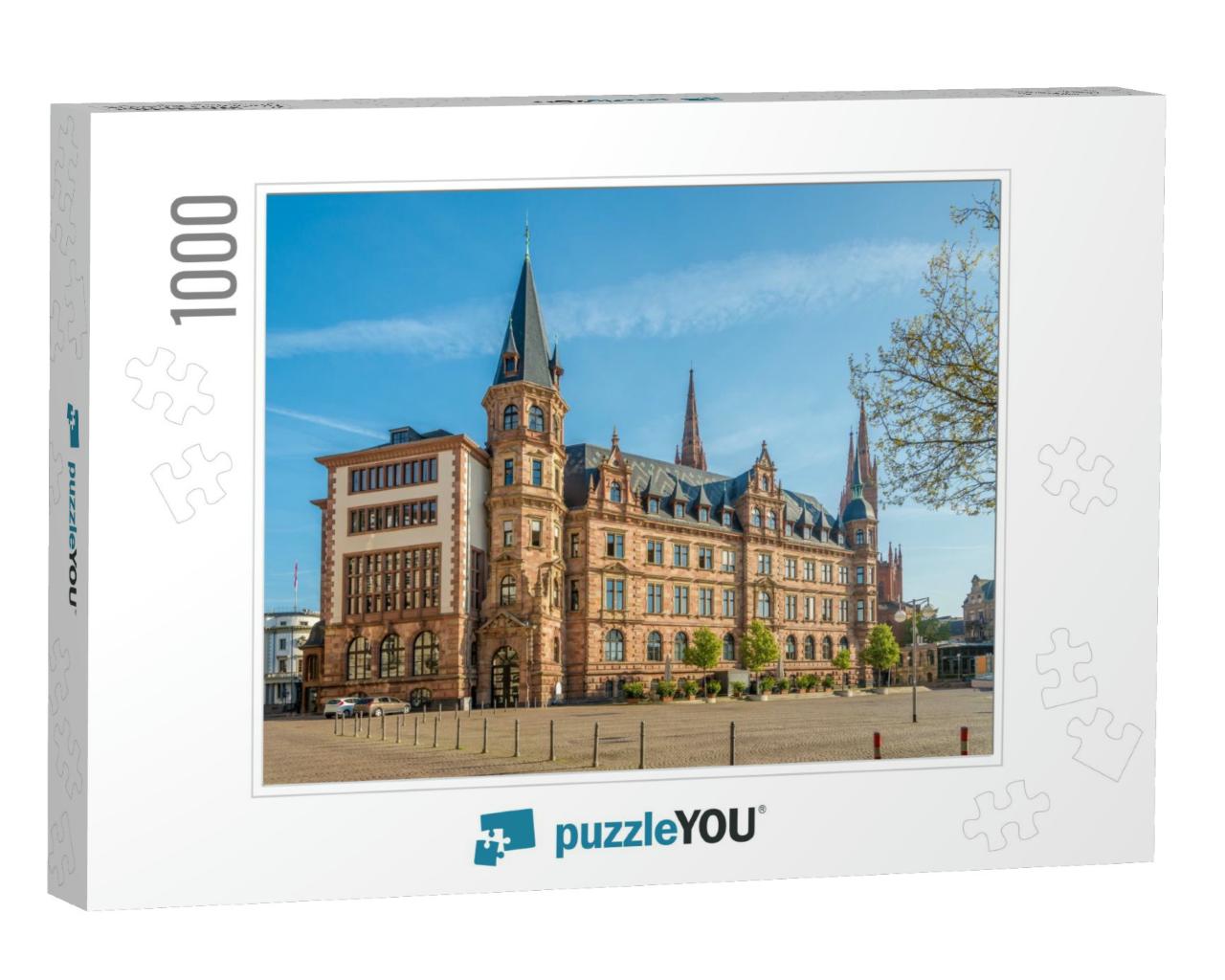 City Hall Am Market Place in Wiesbaden, Germany... Jigsaw Puzzle with 1000 pieces