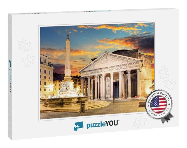 Rome - Pantheon, Italy... Jigsaw Puzzle