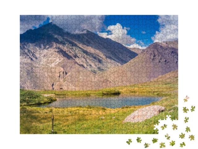 Trail in Aconcagua Provincial Park in Mendoza - Argentina... Jigsaw Puzzle with 1000 pieces