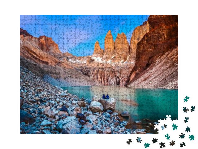 Torres Del Paine, National Park - Laguna Torres, Famous L... Jigsaw Puzzle with 1000 pieces