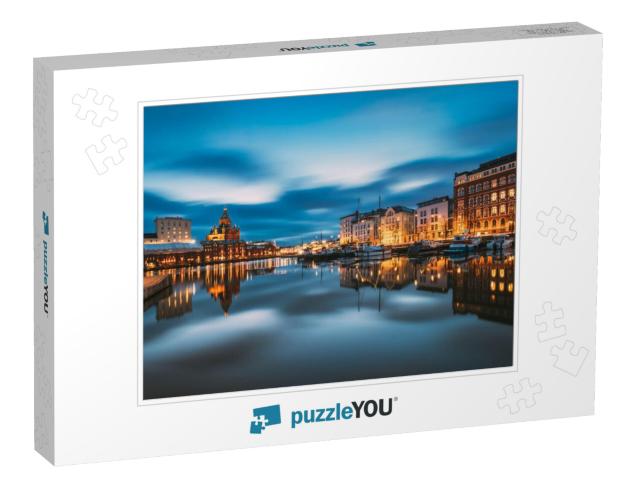 Helsinki, Finland. View of Kanavaranta Street with Uspens... Jigsaw Puzzle