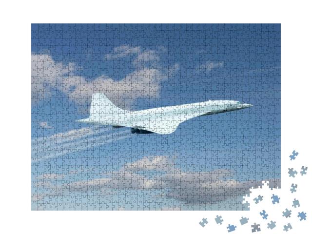 Concorde Airplane as Representation of Generic Supersonic... Jigsaw Puzzle with 1000 pieces