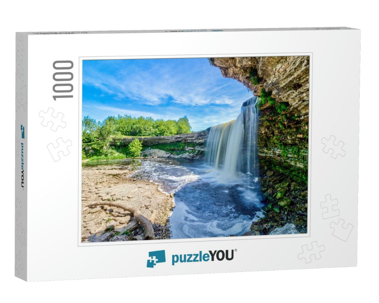 Jagala Waterfall Juga is Waterfall in Northern Estonia on... Jigsaw Puzzle with 1000 pieces
