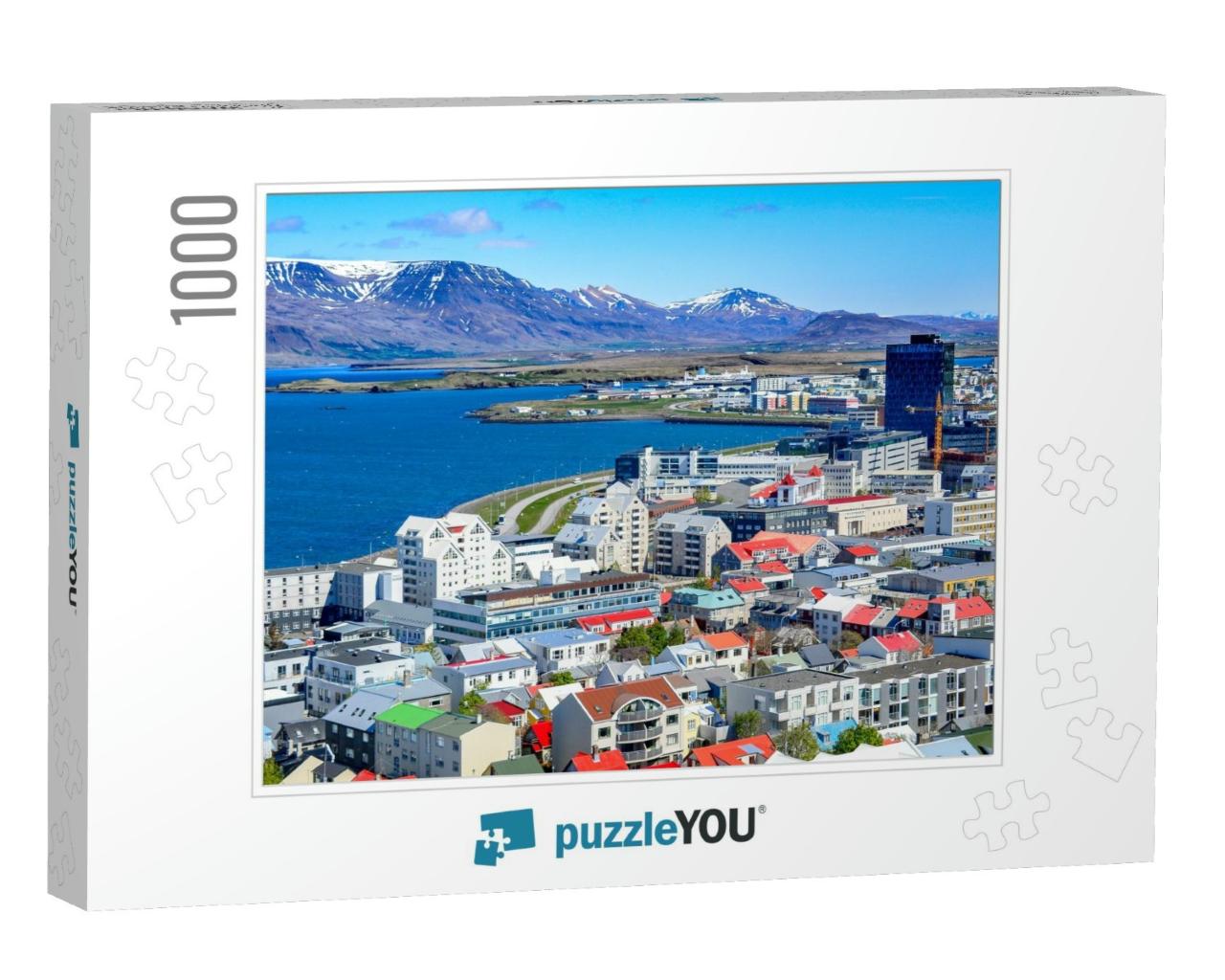 Panoramic View of Reykjavik, the Capital City of Iceland... Jigsaw Puzzle with 1000 pieces