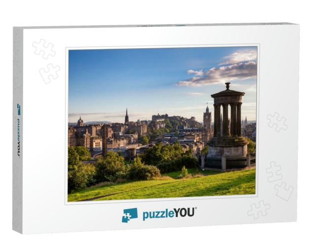 Edinburgh Skyline as Viewed from the Calton Hill with the... Jigsaw Puzzle
