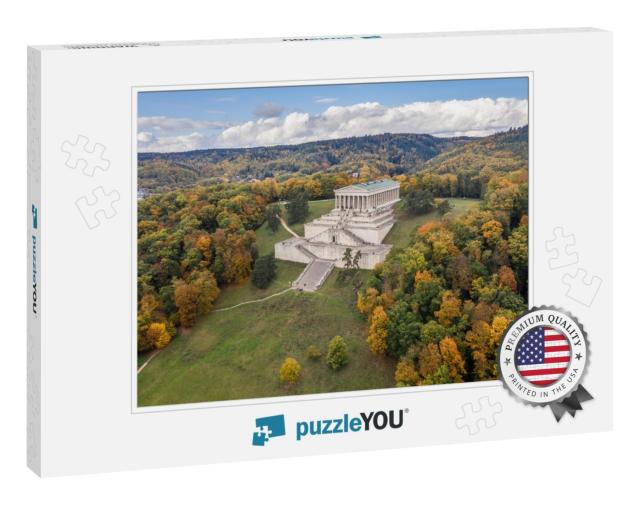 Picture of an Aerial View with a Drone of the Walhalla Bu... Jigsaw Puzzle