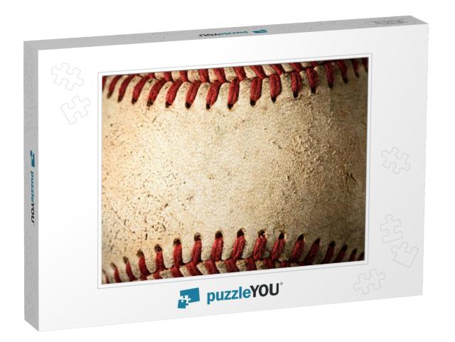 Closeup of a Dirty Baseball... Jigsaw Puzzle