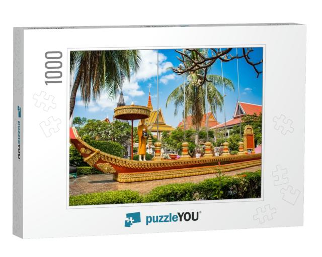 Wat Preah Prom Rath Beautiful Temple View in Siem Reap, C... Jigsaw Puzzle with 1000 pieces