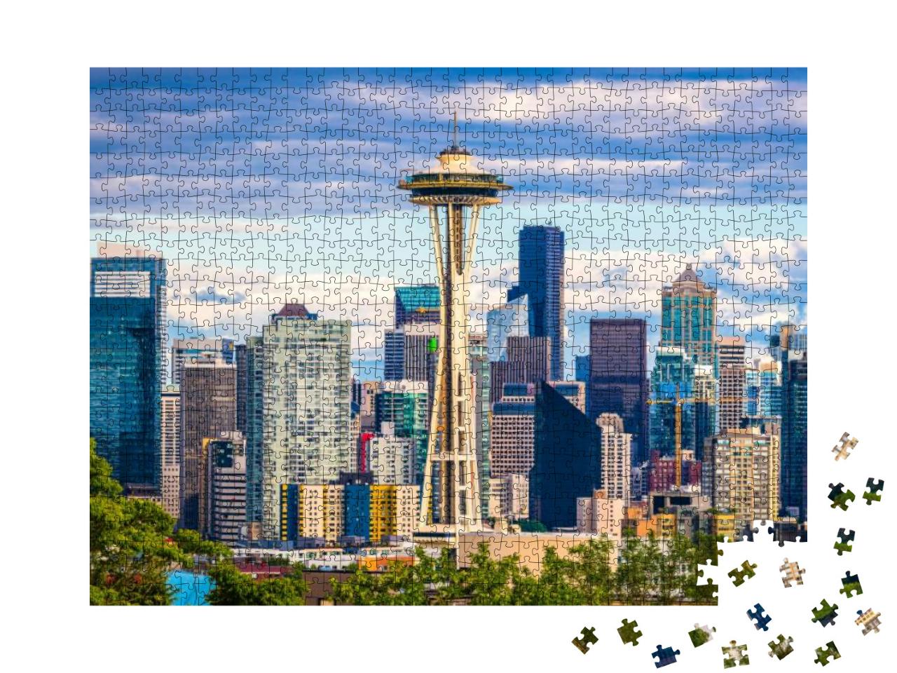 Seattle, Washington, USA Downtown Skyline... Jigsaw Puzzle with 1000 pieces