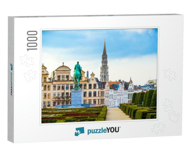 Kunstberg, or Mont Des Arts Hill or Mount of the Arts, an... Jigsaw Puzzle with 1000 pieces