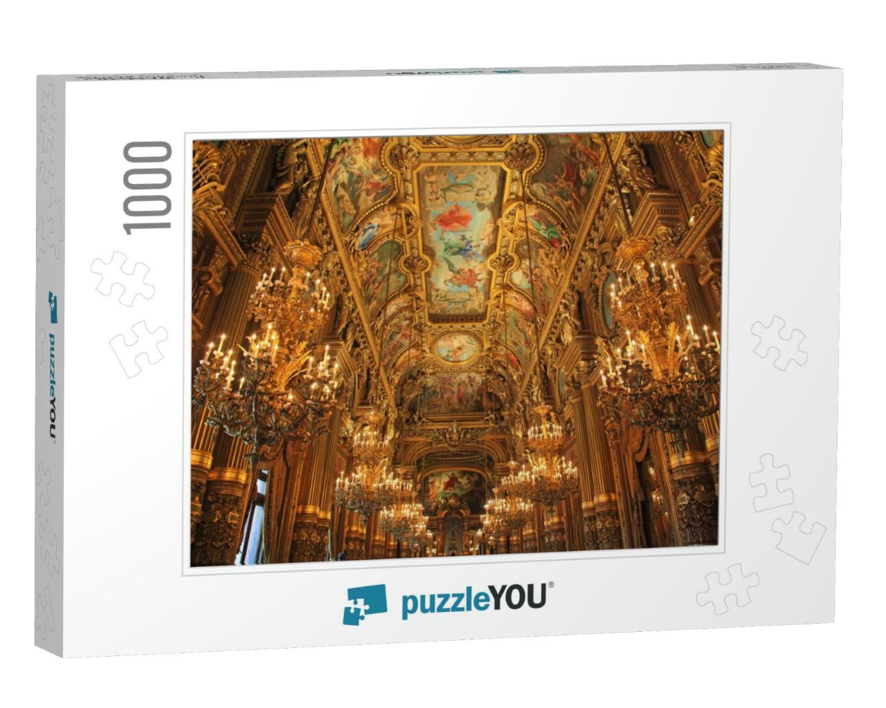 Opera Garnier in France Paris Tourist Destination... Jigsaw Puzzle with 1000 pieces