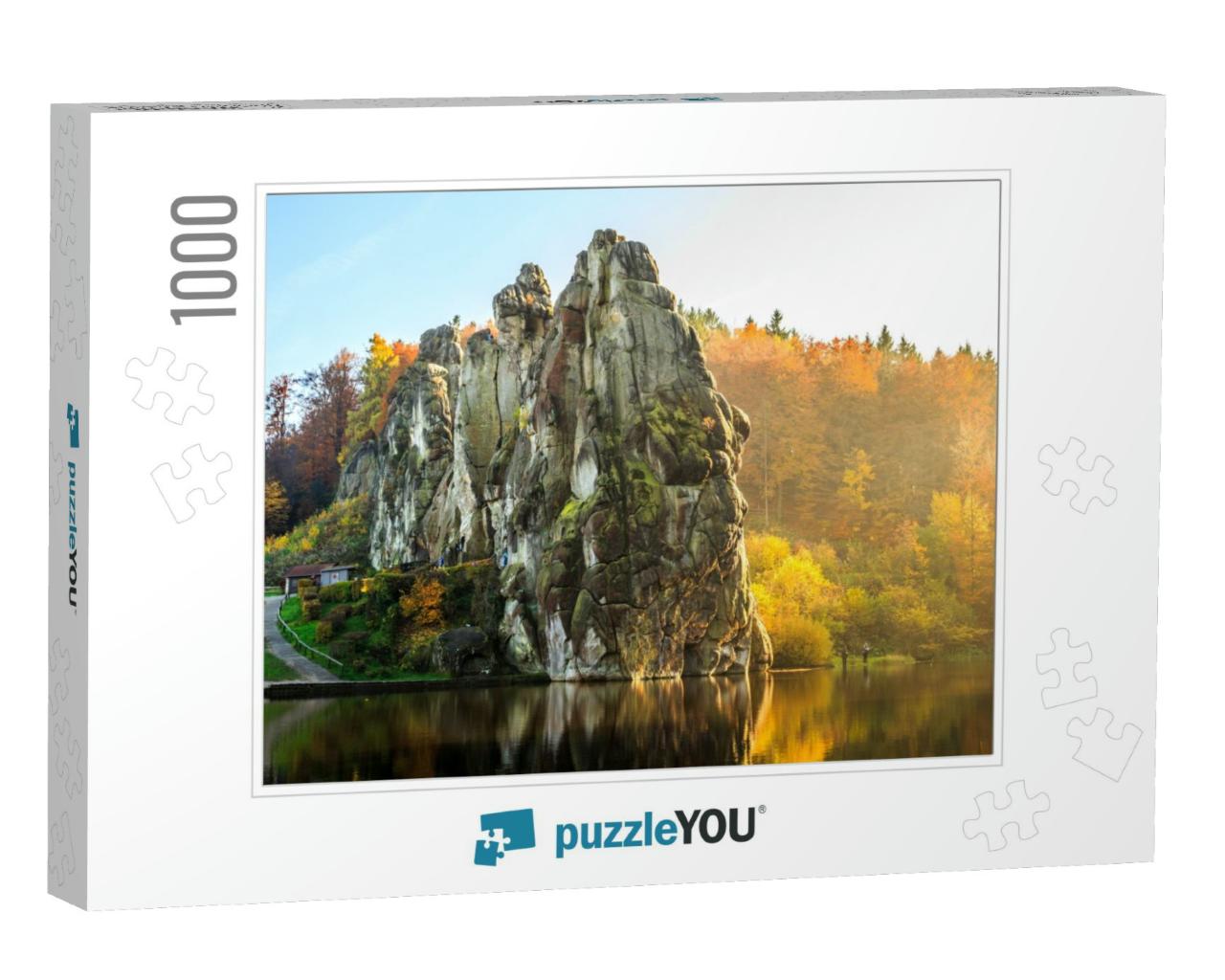 The Externsteine in the Teutoburg Forest, Germany, North... Jigsaw Puzzle with 1000 pieces