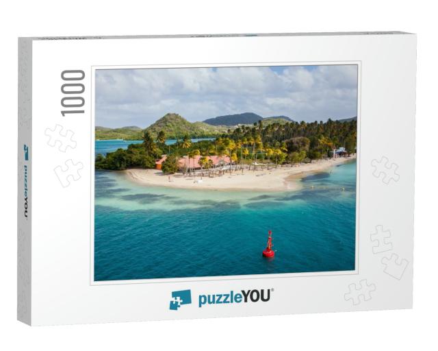 Turquoise Water of the Island of Martinique on the Caribb... Jigsaw Puzzle with 1000 pieces