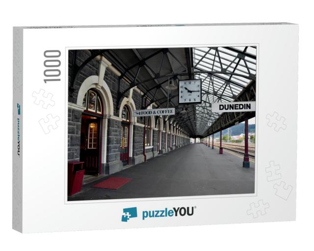 The Dunedin Railway Station is Empty At 10. 15 in the Mor... Jigsaw Puzzle with 1000 pieces