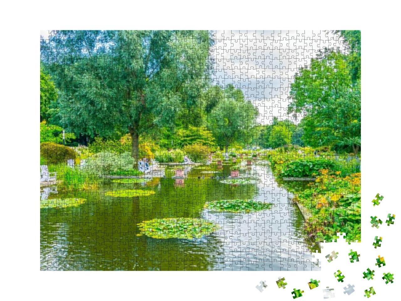 Planten Un Bloomen Old Botanical Garden in Hamburg, Germa... Jigsaw Puzzle with 1000 pieces