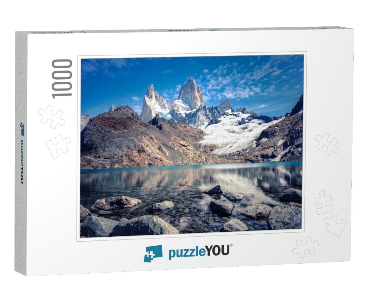 Stunning Panoramic View from the Lagoon of Los Tres Towar... Jigsaw Puzzle with 1000 pieces