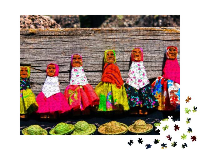 Crafts Raramuris, Creel Chihuahua, Mexico... Jigsaw Puzzle with 1000 pieces