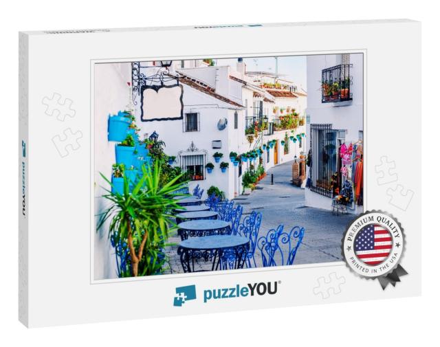 Mijas Street. Charming White Village in Andalusia, Costa... Jigsaw Puzzle