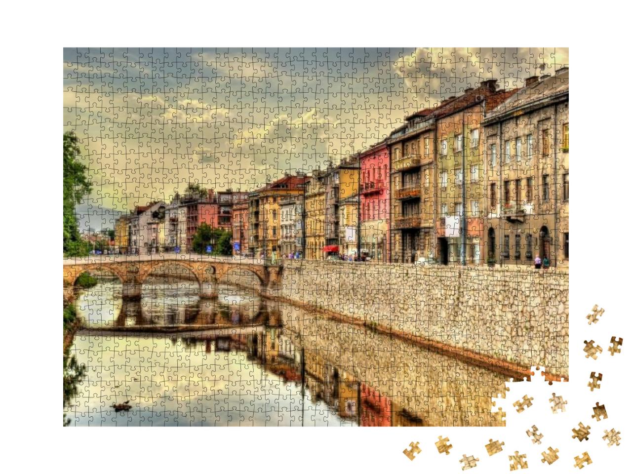 View of the Historic Center of Sarajevo - Bosnia & Herzeg... Jigsaw Puzzle with 1000 pieces