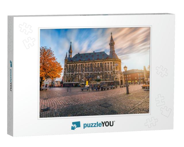 Aachen Town Hall During Autumn... Jigsaw Puzzle