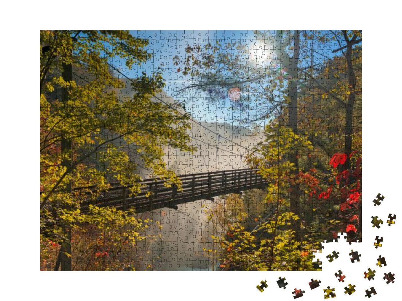 Tallulah Falls, Georgia, USA Overlooking Tallulah Gorge in... Jigsaw Puzzle with 1000 pieces