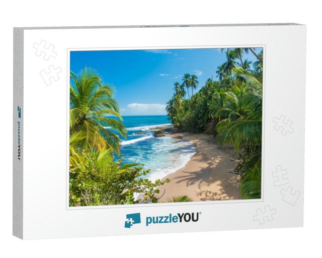 Wild Caribbean Beach of Manzanillo At Puerto Viejo, Costa... Jigsaw Puzzle