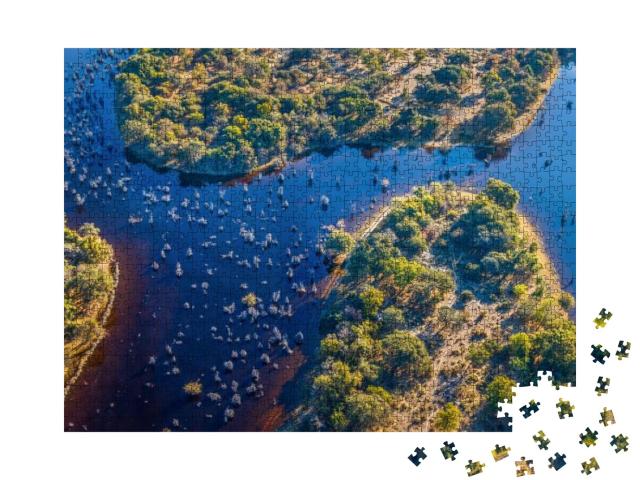 Okavango Delta Okavango Grassland is One of the Seven Nat... Jigsaw Puzzle with 1000 pieces