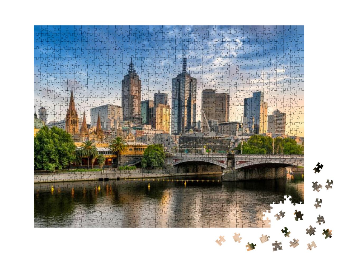 Melbourne Cbd... Jigsaw Puzzle with 1000 pieces