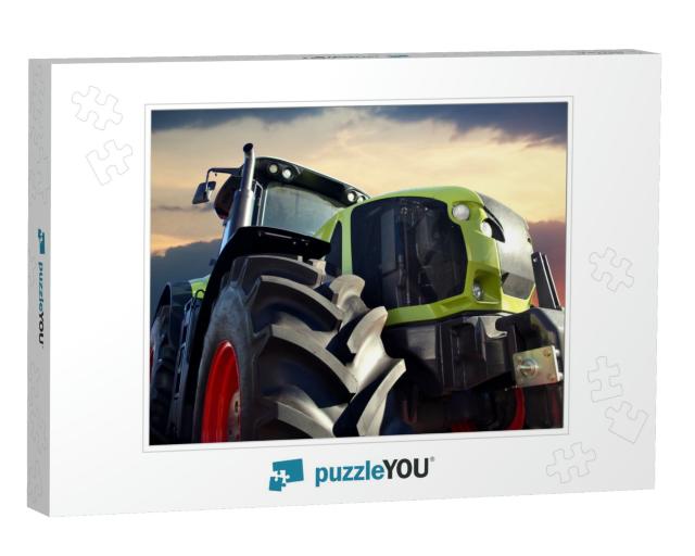 Tractor Working on the Farm, a Modern Agricultural Transp... Jigsaw Puzzle