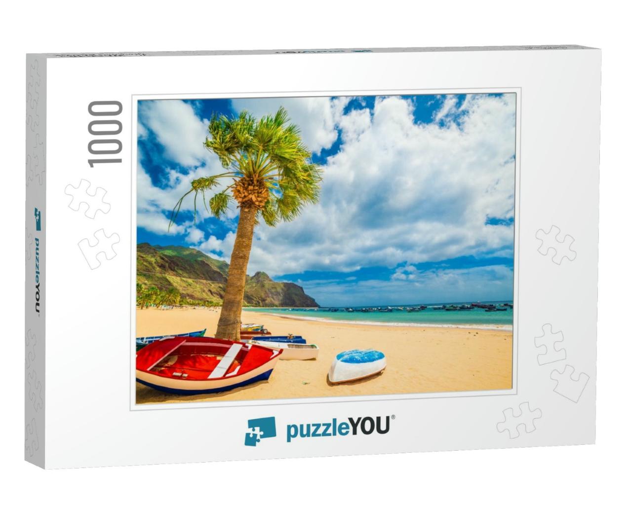 Las Teresitas Beach in Tenerife, Canary Islands, Spain... Jigsaw Puzzle with 1000 pieces