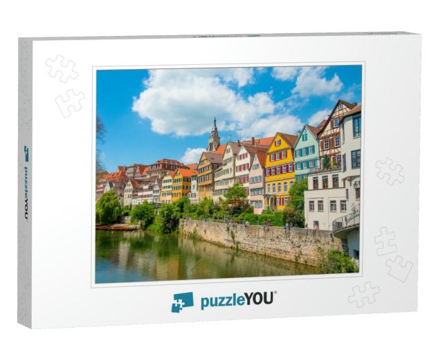 Tuebingen in the Stuttgart City, Germany Colorful House i... Jigsaw Puzzle
