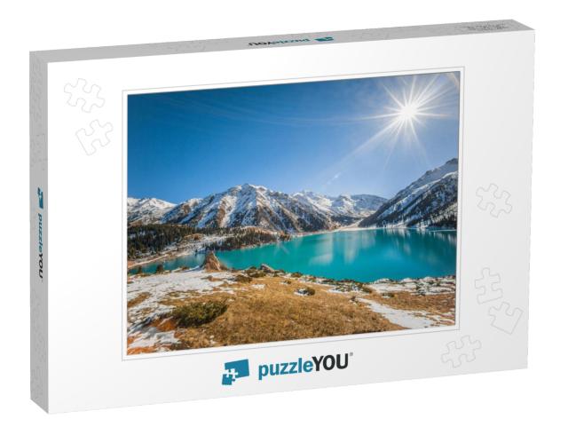 Almaty, Kazakhstan Spectacular Scenic Big Almaty Lake, Ti... Jigsaw Puzzle