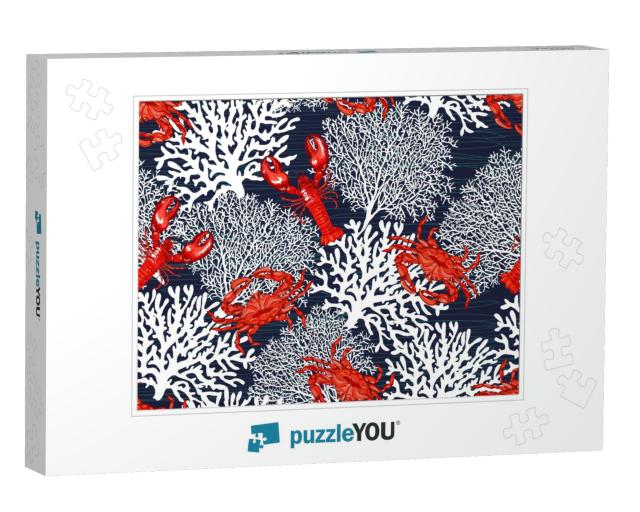 Beautiful Seamless Vector Spring Summer Pattern... Jigsaw Puzzle
