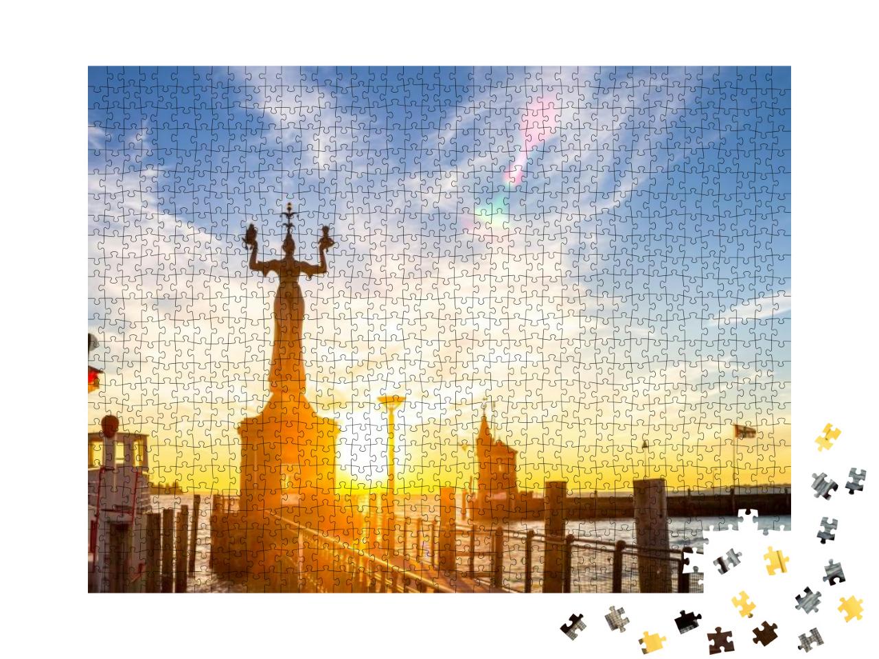 Imperia in Konstanz, Lake Constance, Germany... Jigsaw Puzzle with 1000 pieces