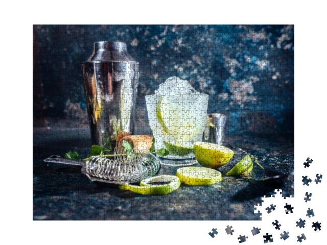 Frozen Alcoholic Cocktail, Refreshment Drink with Vodka &... Jigsaw Puzzle with 1000 pieces