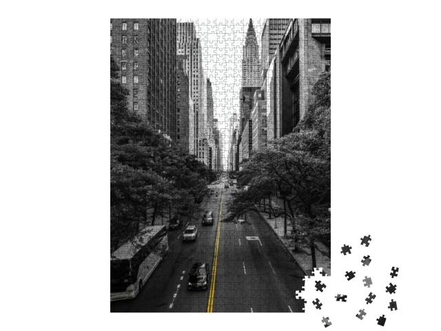Endless Streets of Manhattan New York... Jigsaw Puzzle with 1000 pieces