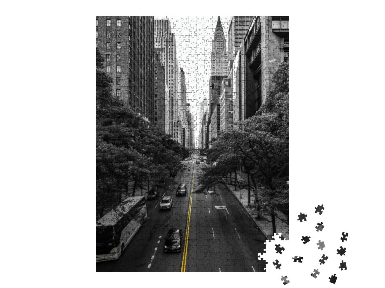 Endless Streets of Manhattan New York... Jigsaw Puzzle with 1000 pieces