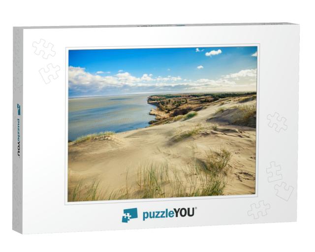 Sandy Grey Dunes At the Curonian Spit in Nida, Neringa, L... Jigsaw Puzzle