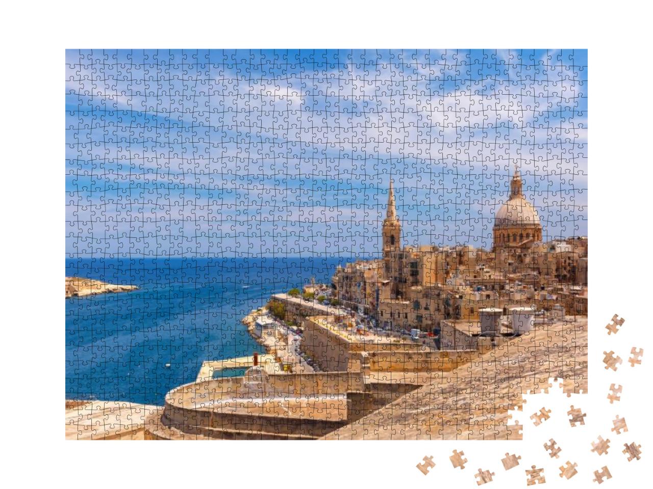 View from Above of the Golden Domes of Churches & Roofs w... Jigsaw Puzzle with 1000 pieces