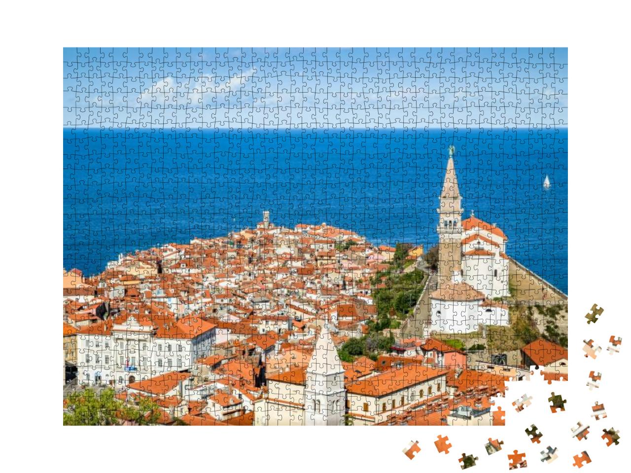 Scenic Panoramic View of Historic City Center of Ancient... Jigsaw Puzzle with 1000 pieces