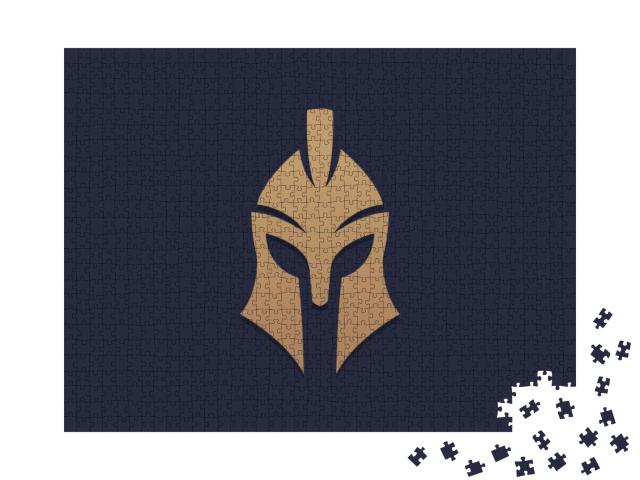 Warrior Helmet Logo Icon Design. Spartan, Greek Gladiator... Jigsaw Puzzle with 1000 pieces