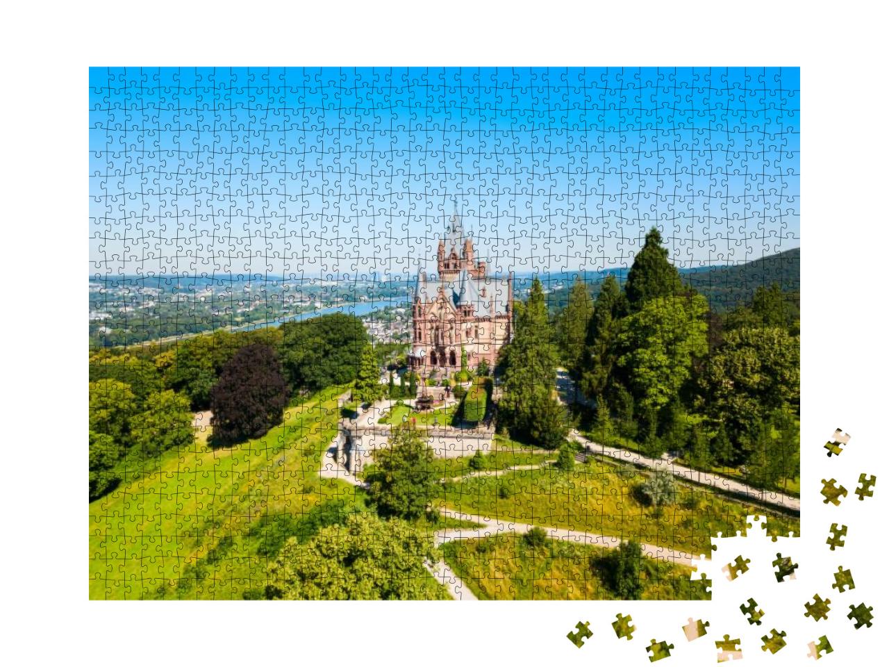 Schloss Drachenburg Castle is a Palace in Konigswinter on... Jigsaw Puzzle with 1000 pieces