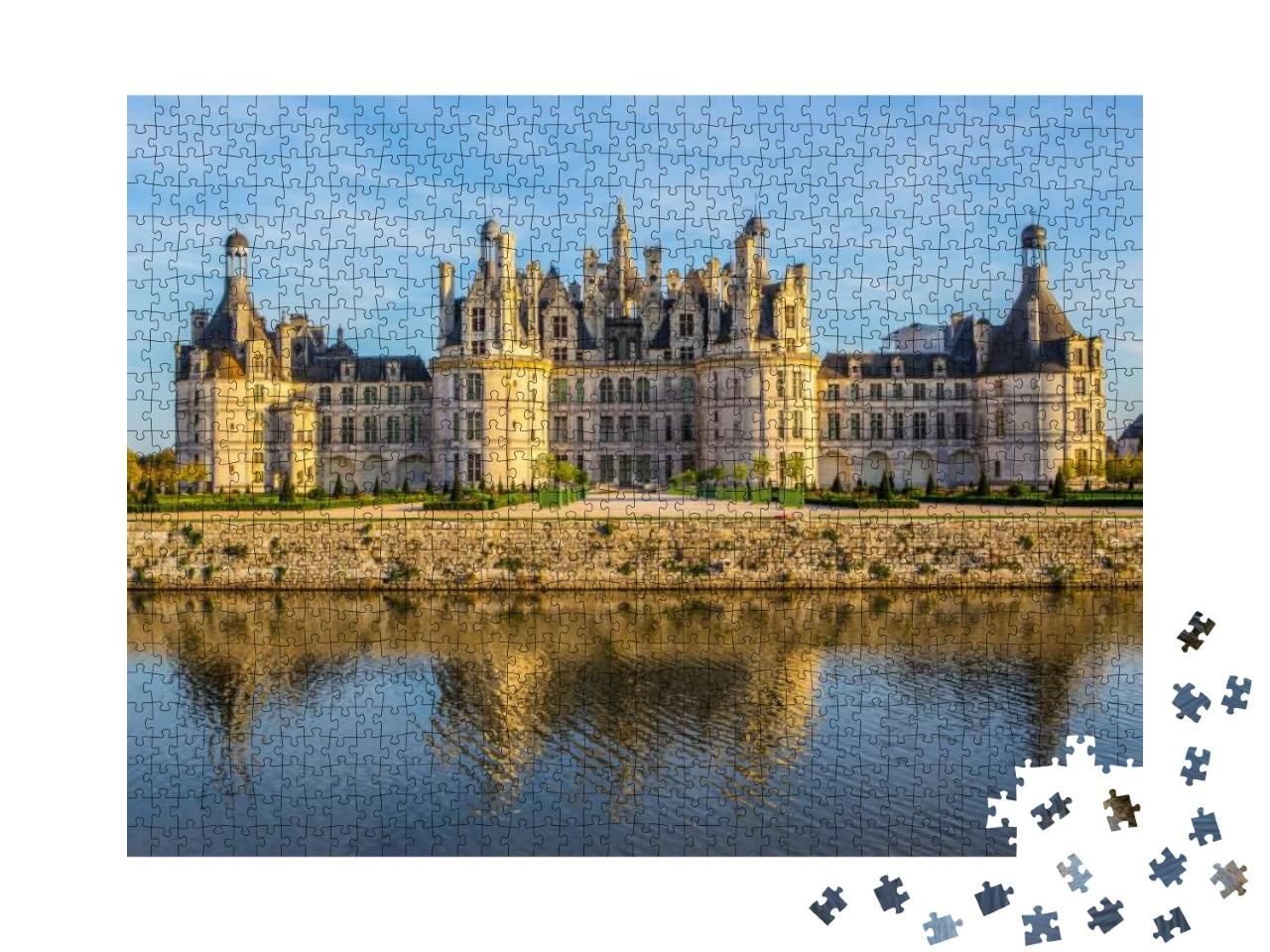 Chteau De Chambord, the Ancient Castle in Loire Valley, F... Jigsaw Puzzle with 1000 pieces