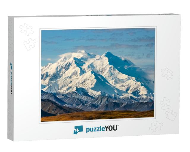 View of Majestic Denali Mount Mckinley, Highest Mountain... Jigsaw Puzzle