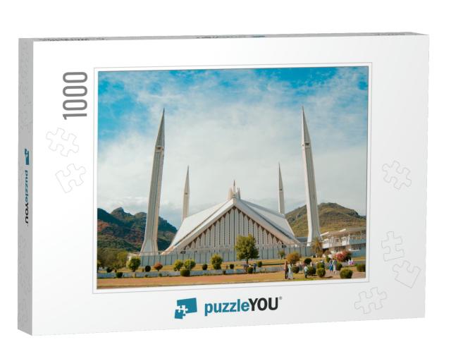 Faisal Mosque Islamabad... Jigsaw Puzzle with 1000 pieces