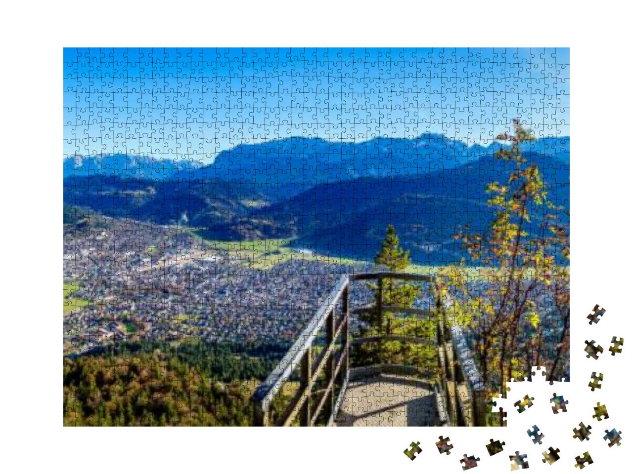 View in Garmisch-Partenkirchen - Kramer Mountain & Felsen... Jigsaw Puzzle with 1000 pieces